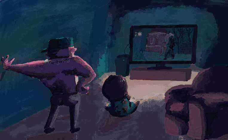 Watching the squirt game